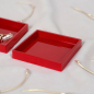 Preview: Mini Size Tray, square, paint Lacquer red side